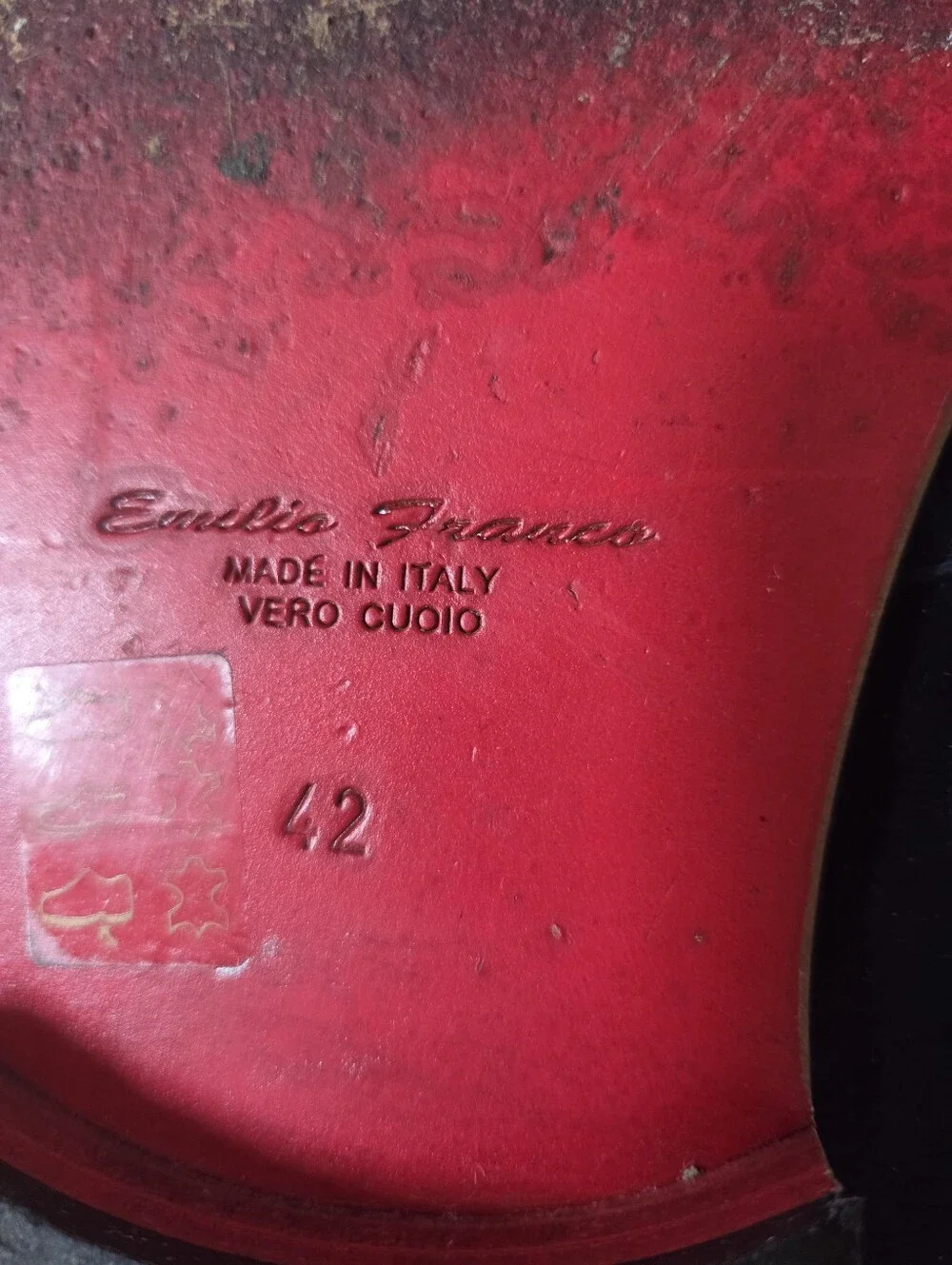 Rare & Unique Emilio Franco Italian Navy Leather Lion Medallion Mule Sandals